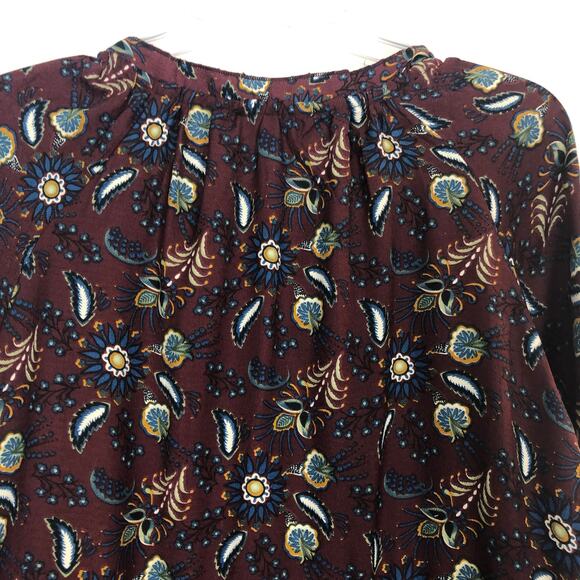 Suzanne Betro Floral Bell Sleeves Boho Dress Size Medium - Picture 9 of 15